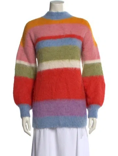 Pre-owned Alemais Alpaca Striped Sweater In Multi