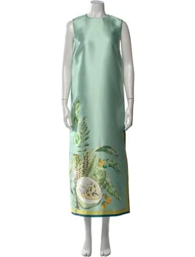 Pre-owned Alemais Anita Dress Long Dress In Green