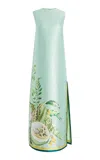 Alemais Anita Satin Crepe Midi Dress In Green