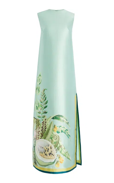 Alemais Anita Satin Crepe Midi Dress In Green