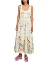 Alemais Anouk Colantoni Ballet Tie-strap Midi Dress In Neutral