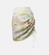Alemais Linen Draped Skirt