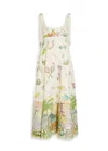 Alemais Anouk Printed Linen Maxi Dress