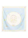 Alemais Anouk Silk Scarf In Blue