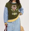 Alemais Anouk Tennis Sweater In Green In Green