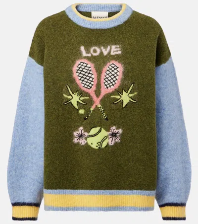ALEMAIS ALEMAIS ANOUK WOOL, ALPACA, AND MOHAIR-BLEND SWEATER