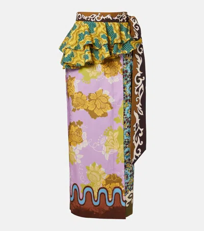 Alemais Alémais Arnie Printed Cotton Wrap Skirt In Multi