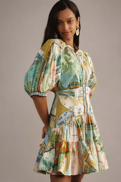 Alemais Atlas Mini Dress In Multicolor