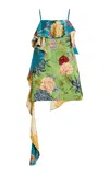 Alemais Avery Spliced Satin Mini Dress In Multi