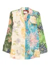 Alemais Avery Spliced Shirt In Multi