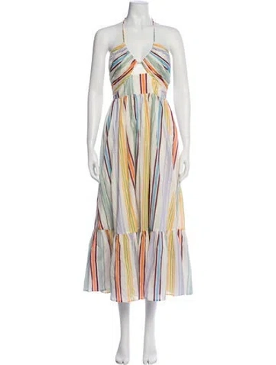 Pre-owned Alemais Axum Dress Midi Length Dress In Purple