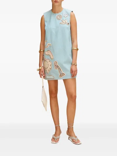 Alemais Azar Mini Dress In Blue