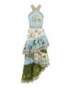 Alemais Bath House Midi Dress In Multi
