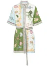Alemais Bath House Mini Dress In Green
