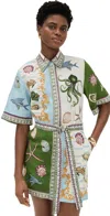 Alemais Bath House Mini Dress In Multi