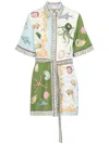 Alemais Bath House Mini Dress In White