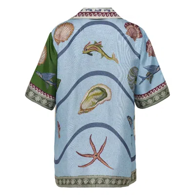 Alemais Bath House Shirt In Blue