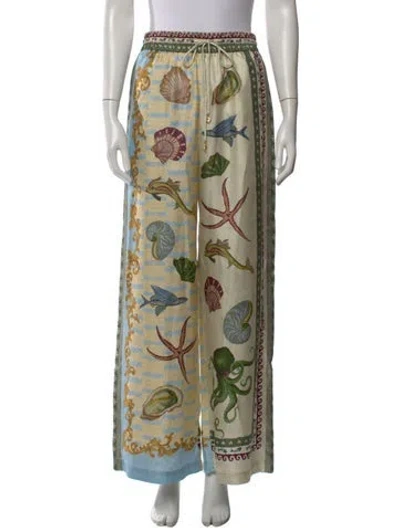 Pre-owned Alemais Bath House Wide Leg Wide Leg Pants In Neutral