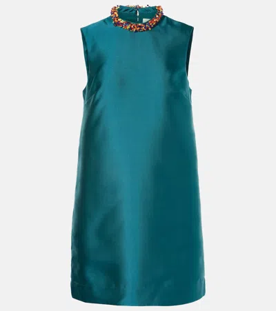 Alemais Beaded Minidress In Green