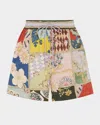 Alemais Bianca Drawstring Shorts In Multi