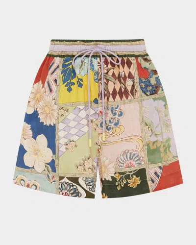 Alemais Bianca Drawstring Shorts In Multi