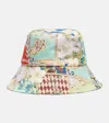 Alemais Bianca Floral Cotton Bucket Hat
