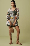 Alemais Bianca Long-sleeve V-neck Mini Dress