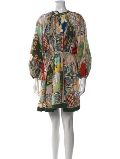 Pre-owned Alemais Bianca Mini Dress Mini Dress In Multicolor