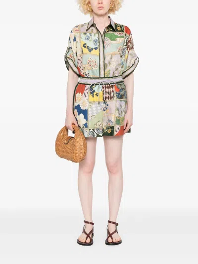 Alemais Bianca Shorts In Multi