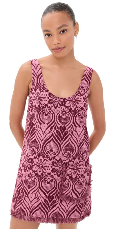 Alemais Blondie Mini Dress Burgundy