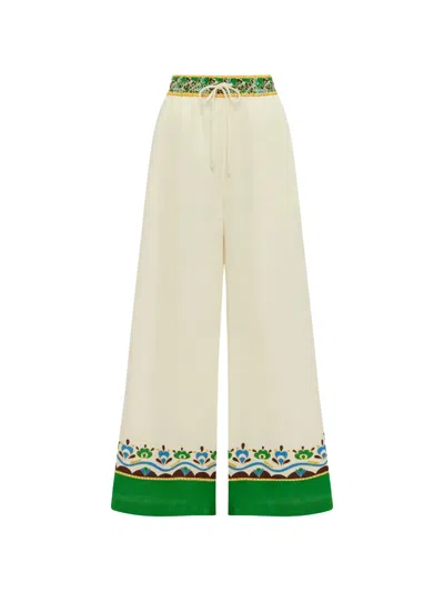 Alemais Hemp In-seam Pocket Drawstring Waist Pant In Multi