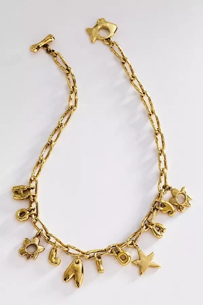 Alemais Calypso Chunky Charm Necklace In Gold