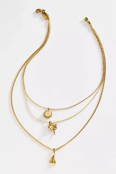 Alemais Calypso Layered Pendant Necklace In Gold