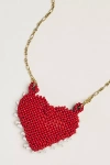 Alemais Carmelo Beaded Crossbody Bag In Red