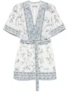 Alemais Casa Belted Mini Dress In Beige