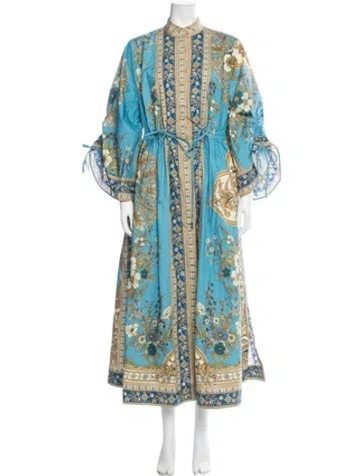 Pre-owned Alemais Cassia Pool Dress Long Dress In Blue
