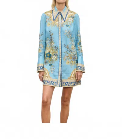 Alemais Cassie Mini Dress In Blue