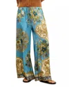Alemais Cassie Silk Pant In Blue In Blue