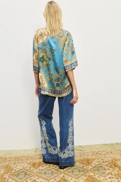 Alemais Cassie Silk Shirt In Multi
