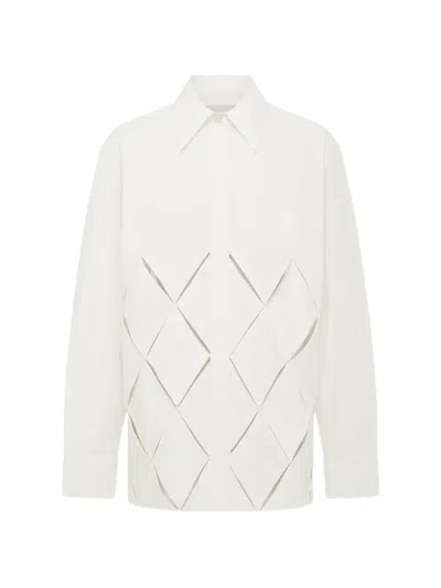 Alemais Cece Cut-out Shirt In White