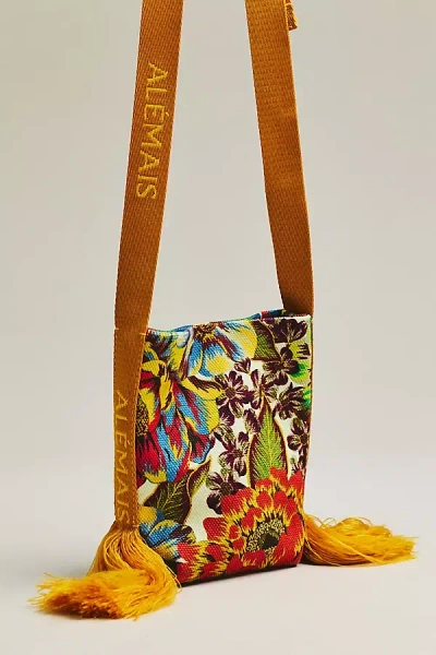 Alemais Charlie Mini Crossbody Bag In Brown