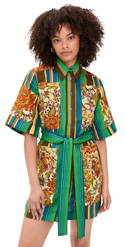 Alemais Charlie Floral-print Mini Dress In Multi