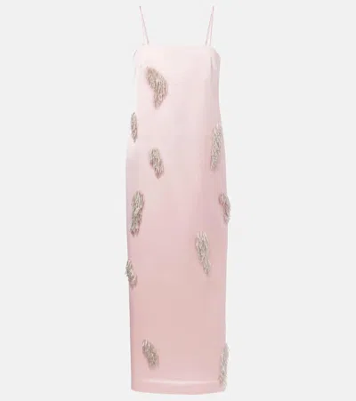 Alemais Cindy Embellished Satin Slip Dress