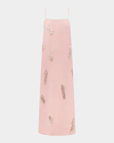 Alemais Cindy Embellished Slip Dress In Pink