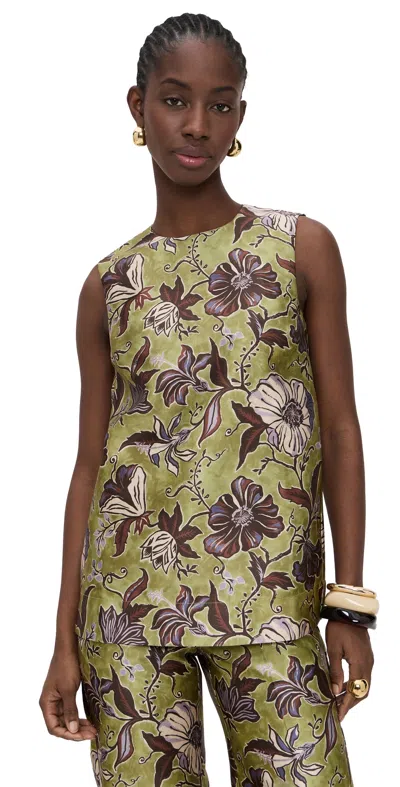 Alemais Citron Top Multi In Green