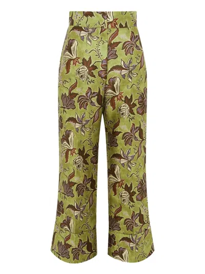 Alemais Citron Trousers In Green