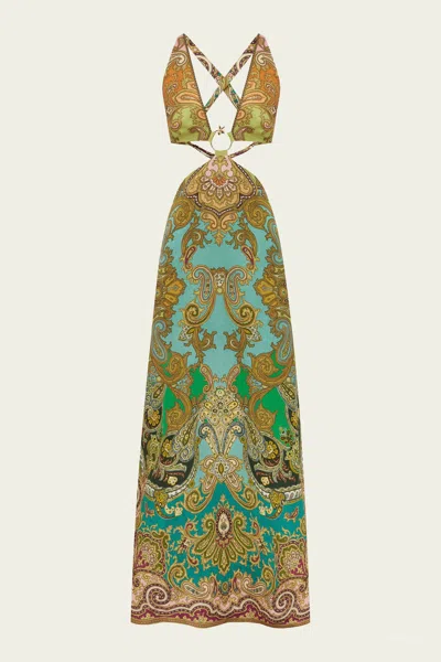 Alemais Clemenza Cut Out Midi Dress In Multi