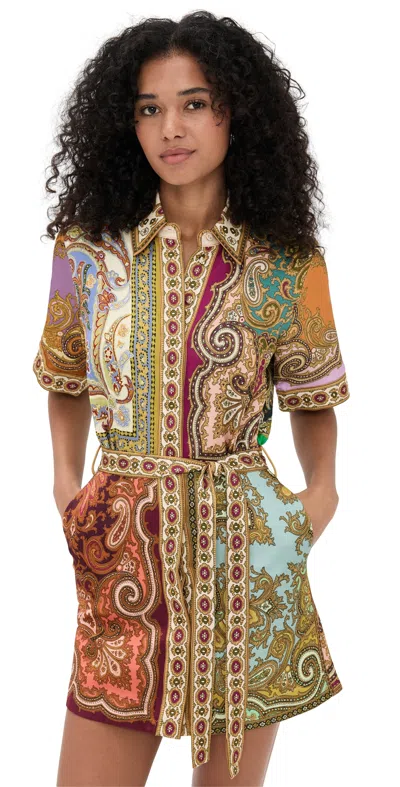 Alemais Clemenza Spliced Mini Dress Multi