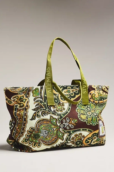 Alemais Connie Beach Tote In Green