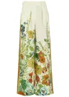 Alemais Constance Pleated Floral Wide-leg Pants In Multicoloured